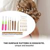 89pcs Metal Hair Rings Hair Braid Rings Dreadlocks Needle Crochet Hook Hair Tools