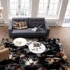 Cat Washable Area Rugs Pet Animal Cat Ears Eyes Non Slip Rugs for Living Room Bedroom, Low Pile Floor Mat Large Indoor Carpet