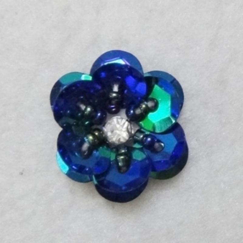 20 Pieces/lot Hand-Sewed Sequins Flower Pattern Patch DIY Clothing Shoes, Hats, Bags, Beads Sequins Applique Patch