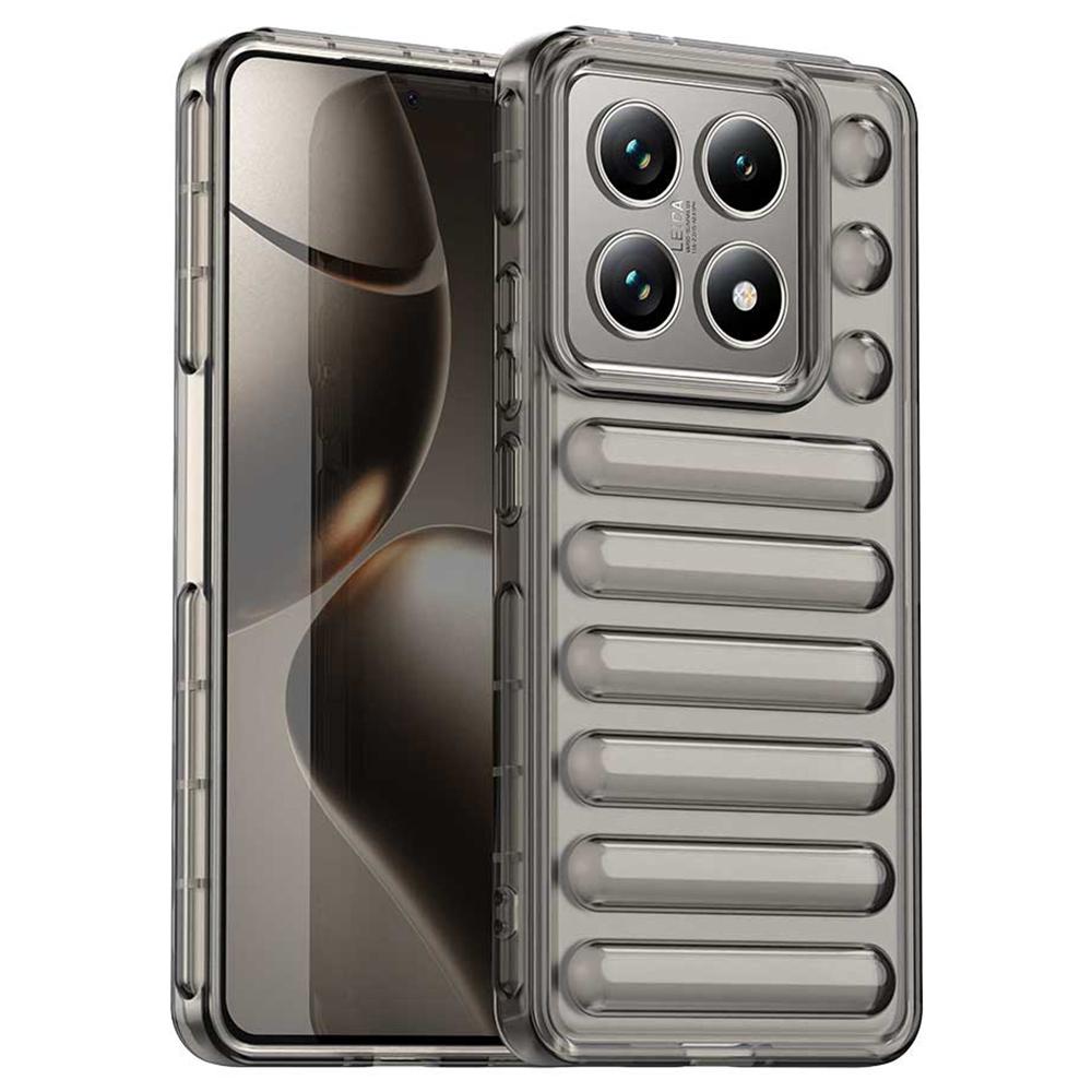 

For Xiaomi 14T Pro Case Protective TPU Phone Cover Transparent Grey