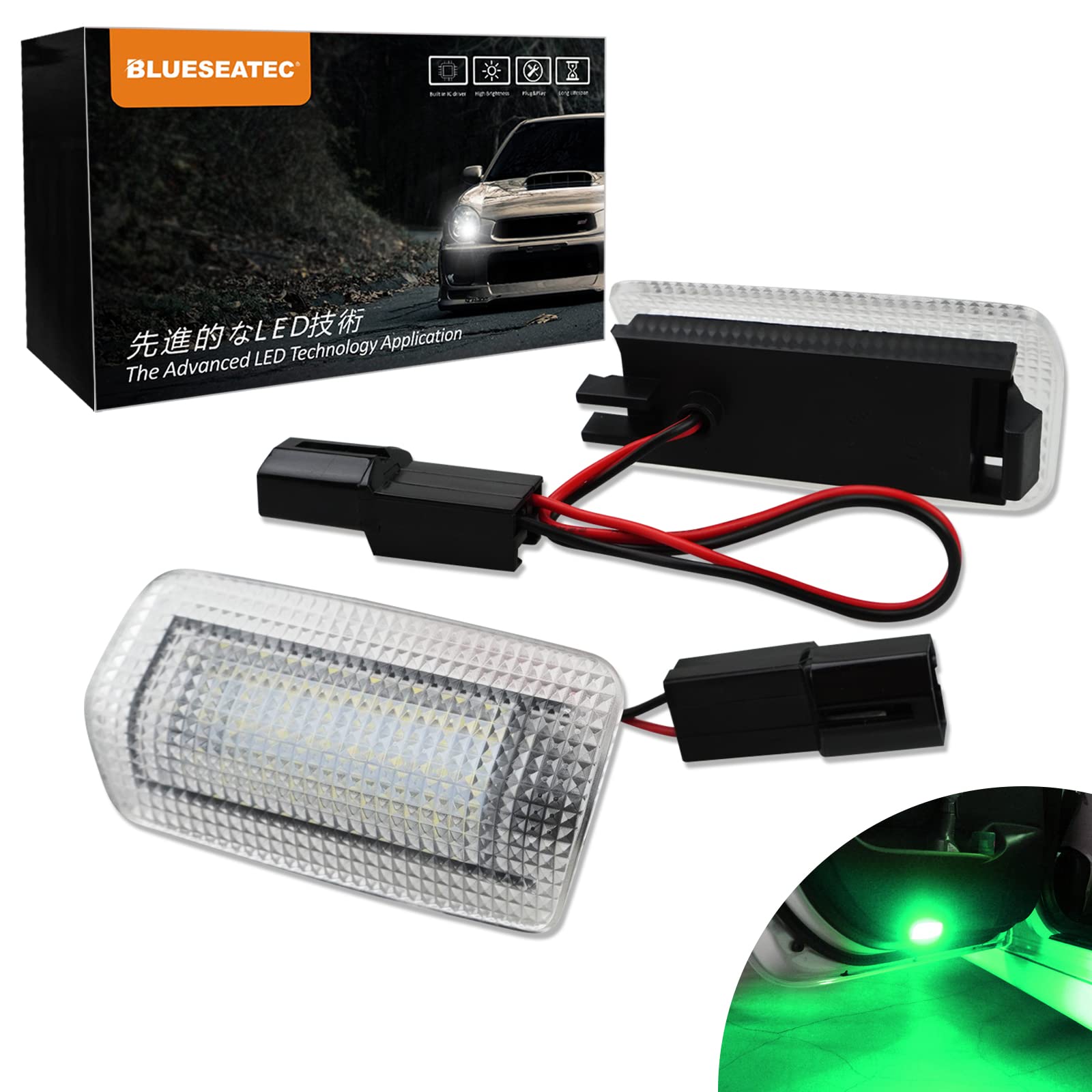 

Светодиодная лампа подсветки салона BLUESEATEC, Harrier 30-й серии/60-й серии, Alphard/Vellfire 20-й серии/30-й серии, Estima 50 зелёный