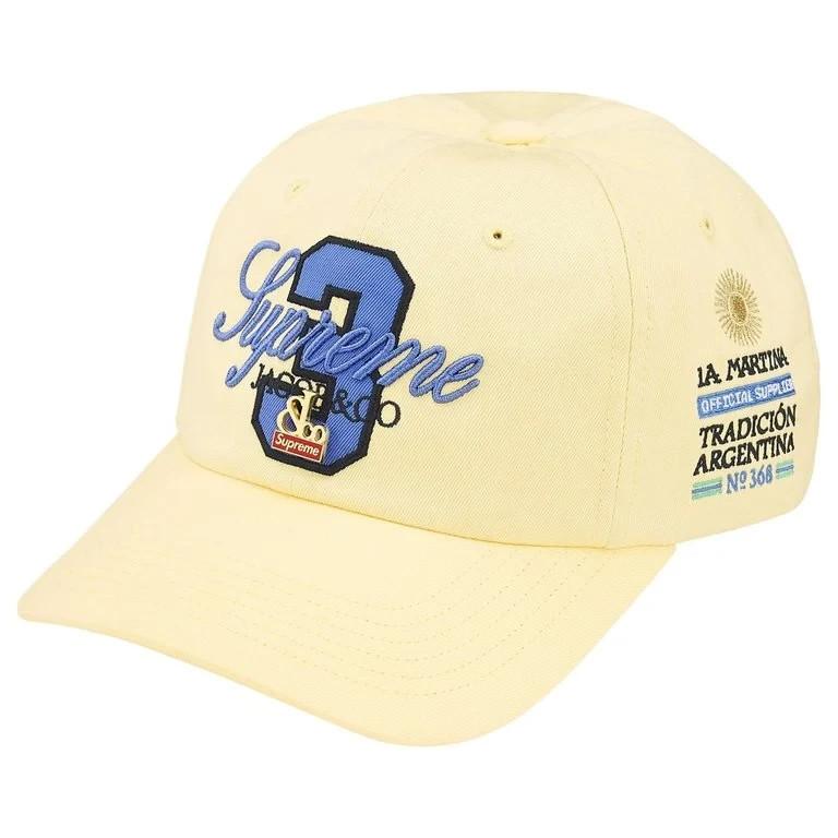 Supreme x La Martina 6-панельная светло-желтая One-Size