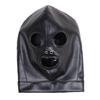 Sexy Capucha de Bondage de Cuero Máscara de Cara Completa Capucha Fetiche Cosplay Juegos de Fiesta Máscara Misteriosa Disfraces Exóticos para Juego de Roles de Adultos Sombrerería
