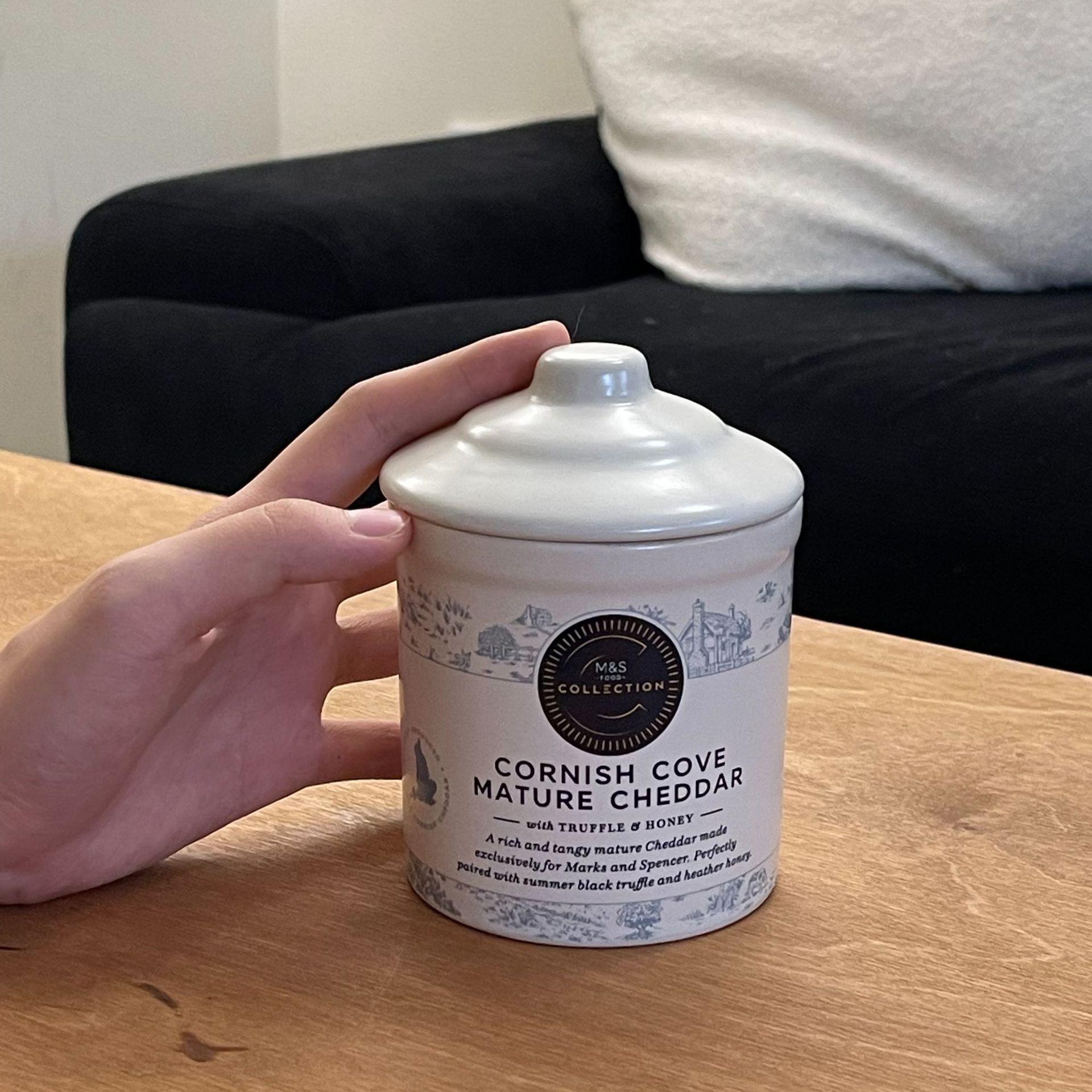 Керамическая банка для хранения сыра Ароматическая свеча Керамическая банка с крышкой банка для герметичного хранения 300ml