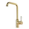 Tuqiu Gold Kitchen Faucet 360 Rotating Swivel Sink Faucet Mixer Tap Fashion Sink Faucet Copper Hot And Cold Basin Faucet  Tap