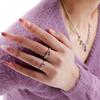 Open Stylish Geometric Ring For Women Featuring Vibrant Colorful Stones Perfect For Fashion And Wear Everyday