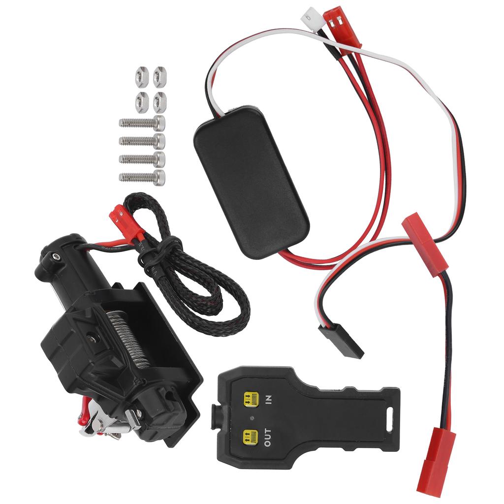 Automatic Winch with Handheld Remote Controler Single Motor Universal Winch for RC Car