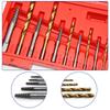 Comprehensive 11Piece Broken Drill Bit Extractor for Easy Extraction of Broken Screws Fasteners  for Various Materials
