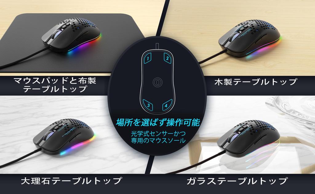 Varbmt V306 PRO Honeycomb Gaming Wired Gaming PC Mouse with 12800 Adjustable Breathing LED RGB USB Gaming Ergonomic Design for All 7 Programmable
