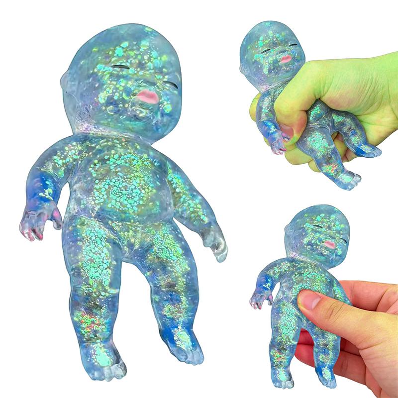 Baby Squeeze Toy Squishy Baby Slow Stress Ball Rebound Decompression Toy For Adult Kid Relieve Stress