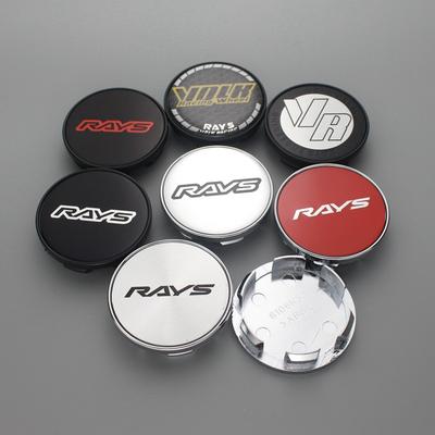 4 stuks 53mm/48mm clip-spaak wielnaafdop voor velgen wieldop naafdop volk logo embleem stickers rays racing