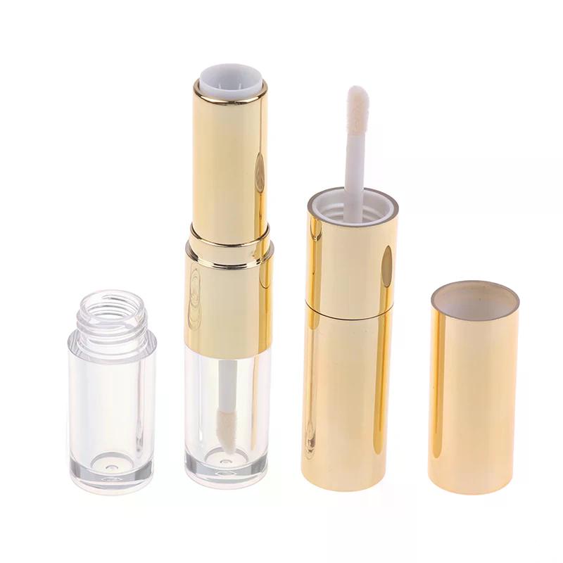 Double-ended Empty 2.5ml Clear Lip Gloss Tube Refillable Lip Balm Bottles Lipstick Containers For Travel Women Girls DIY Makeup