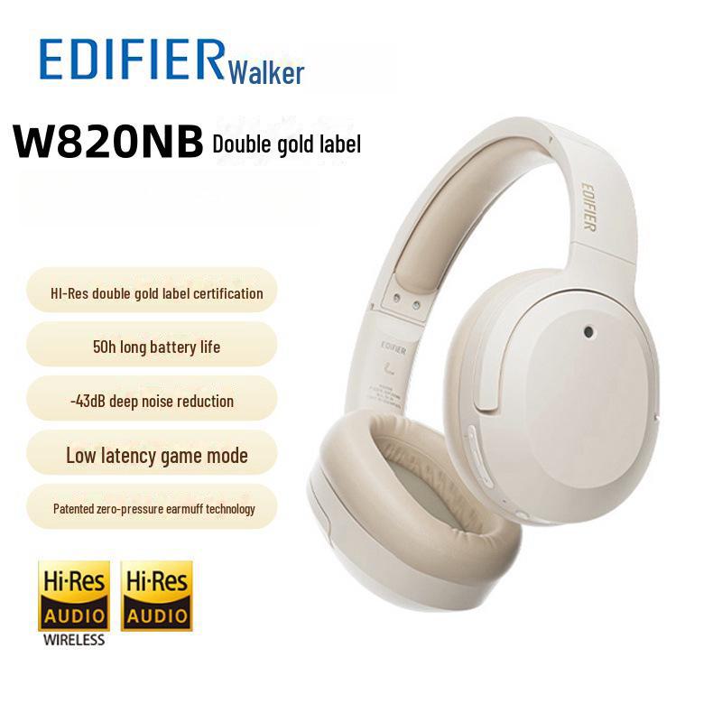 

EDIFIER W820NB Gold Bluetooth-наушники с активным шумоподавлением