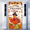 Thanksgiving Party Decorations Large Size Happy Thanksgiving Door Cover for Fall Thanksgiving Party Decorations,71x35 Inch
