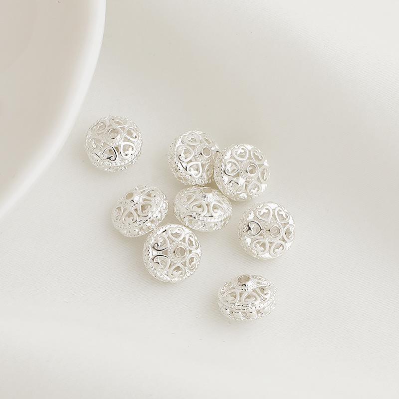 14K Gold Filled Color Retention Flying Saucer Spacer Beads 8mm Vintage Tire Round DIY Braiding Accessories.