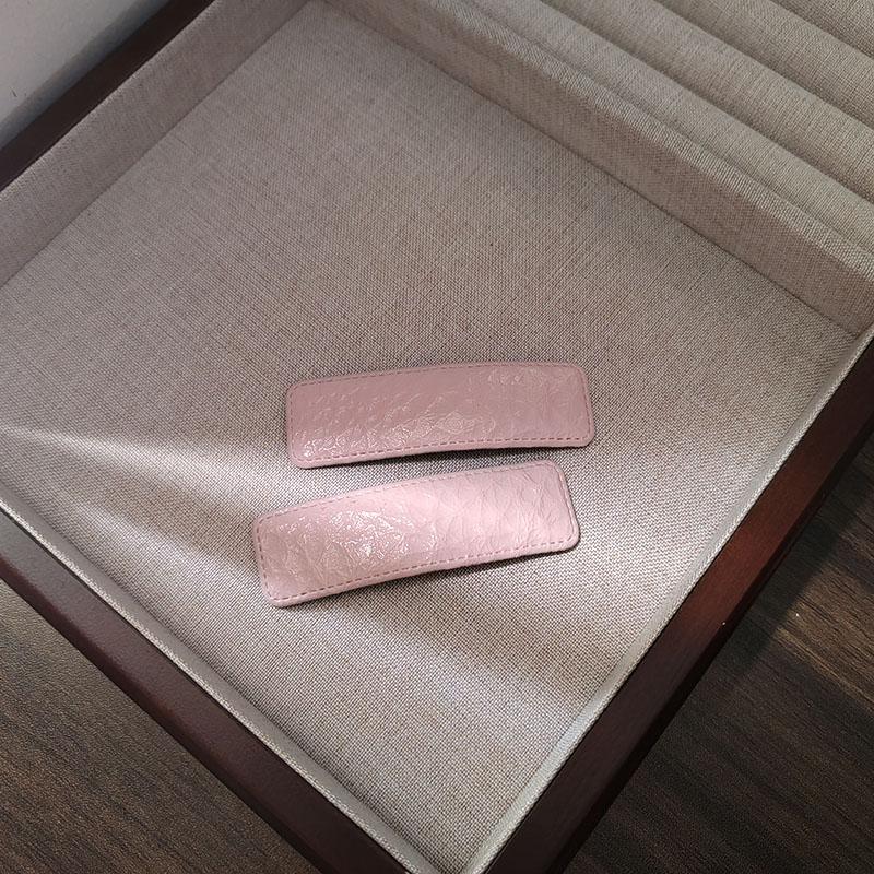 

2pc Fashion Advanced Texture PU Colorful BB Hairpin Hair Side Clips for Girls Women Kids Childs Ladies Party Hair Accessories