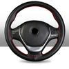 DIY Hand Sewing Steering Wheel Cover Microfiber Leather 37-38CM  With Needle And Thread Interior Car Accessories Auto