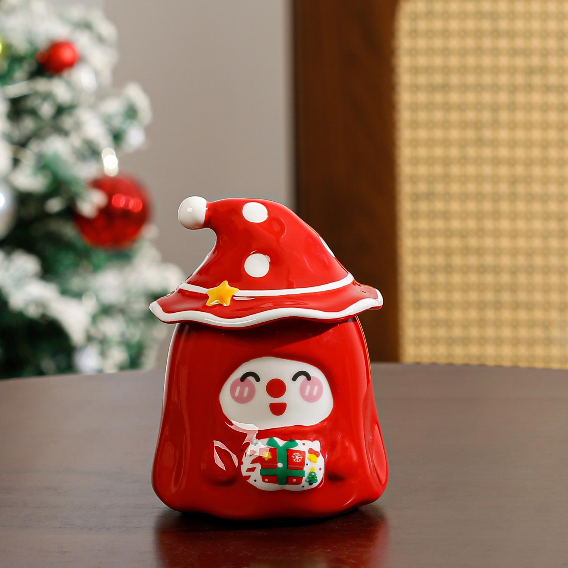 Santa Claus Ceramic Christmas Mug Gift Set 410ML