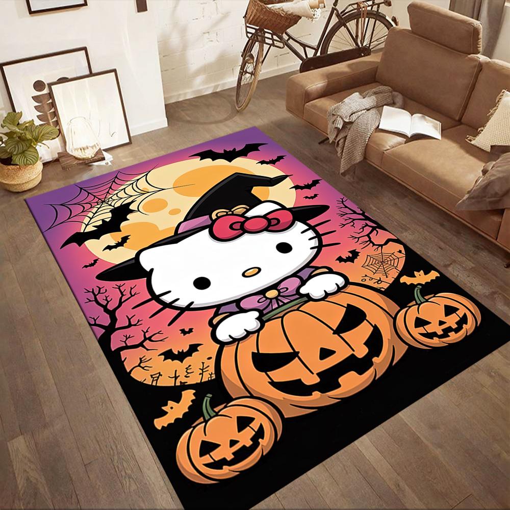 Hello Kitty Party Square rugs are a great choice for living rooms, bedrooms, home décor, and as gifts.