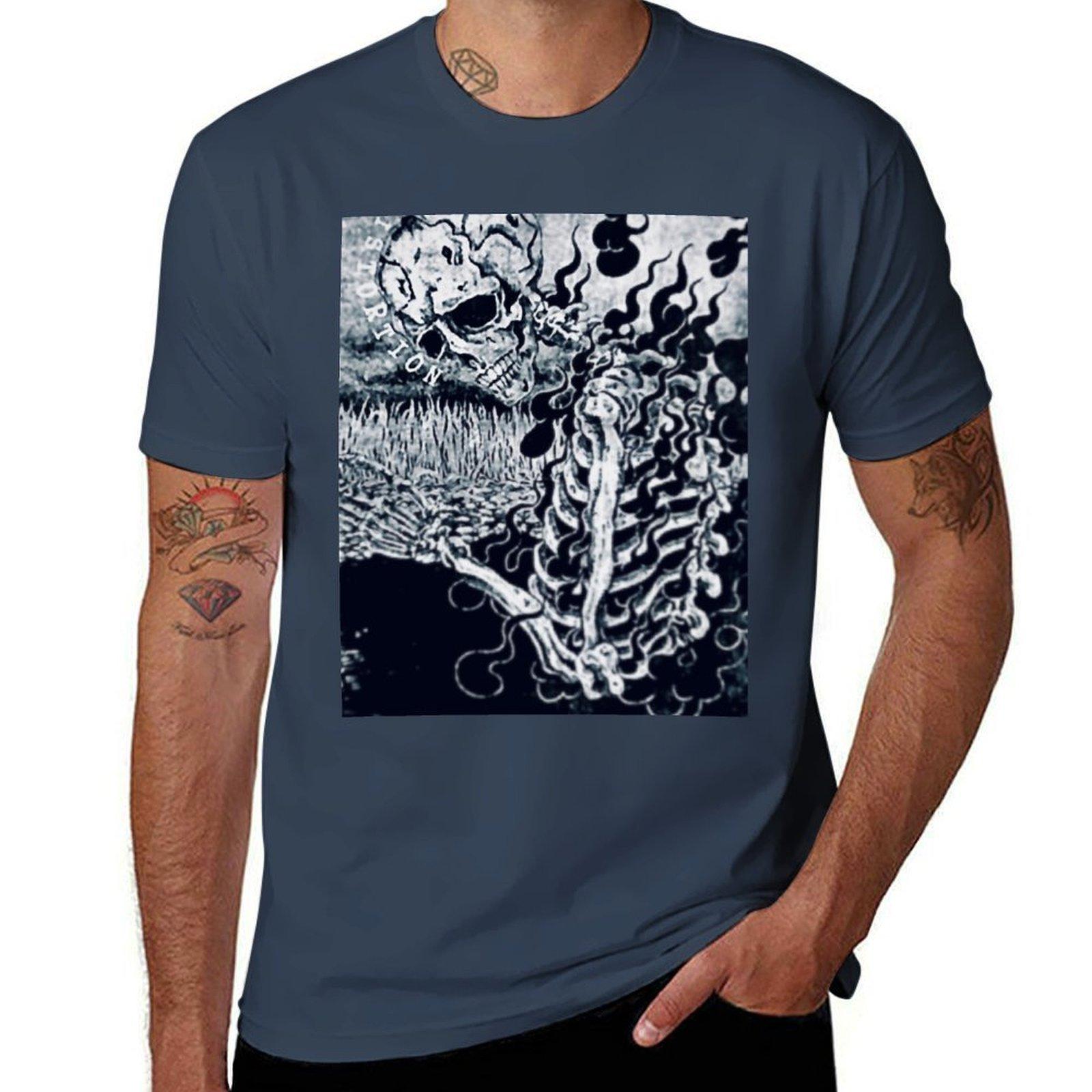 LXST CXNTURY  Distortion TShirt Basic Solid Color Short Sleeve Cotton Top S