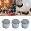 Set of 50 Aluminium Candle Cups Holder Candlestick Candle Drip Protectors Decor