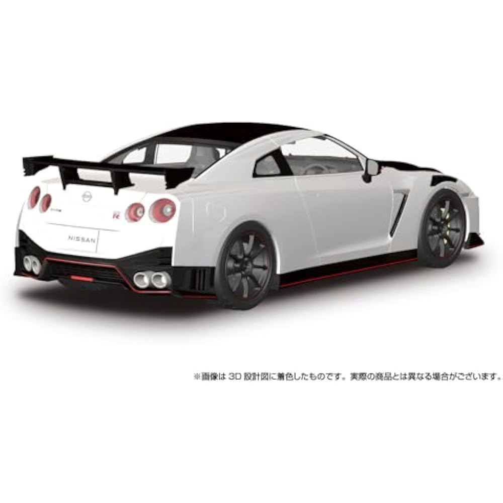 Aoshima Bunka Kyozaisha (AOSHIMA) 1/24 Raku Plus Snap Car Series No. 02-BW R35 Nissan GT-R NISMO ...