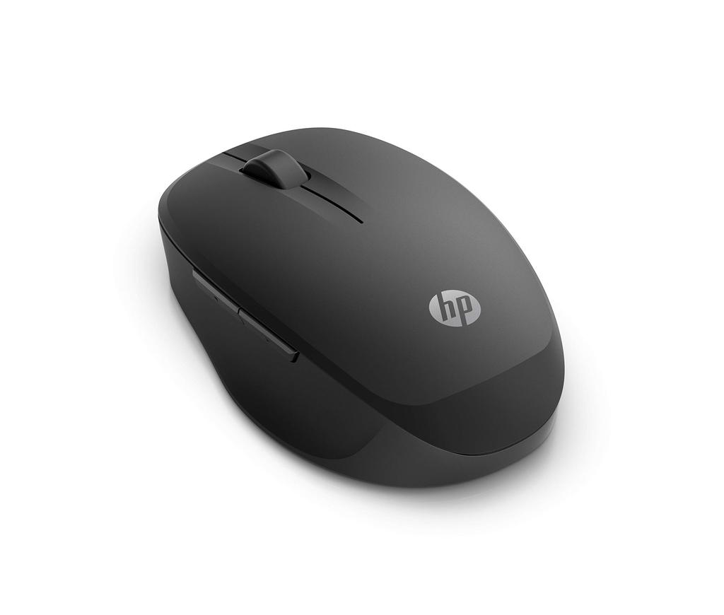 HP 300 2-Way Bluetooth Mouse, Black, Wireless, 5-Button Design with BackForward Buttons (Model Number: 6CR71AA#UUF), Compatible with Mac, Windows,