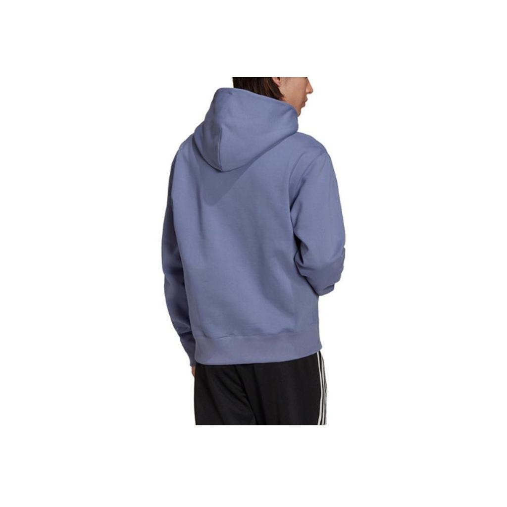 Adidas Originals Trefoil Logo Print Hoodie Men Tops Purple H62533