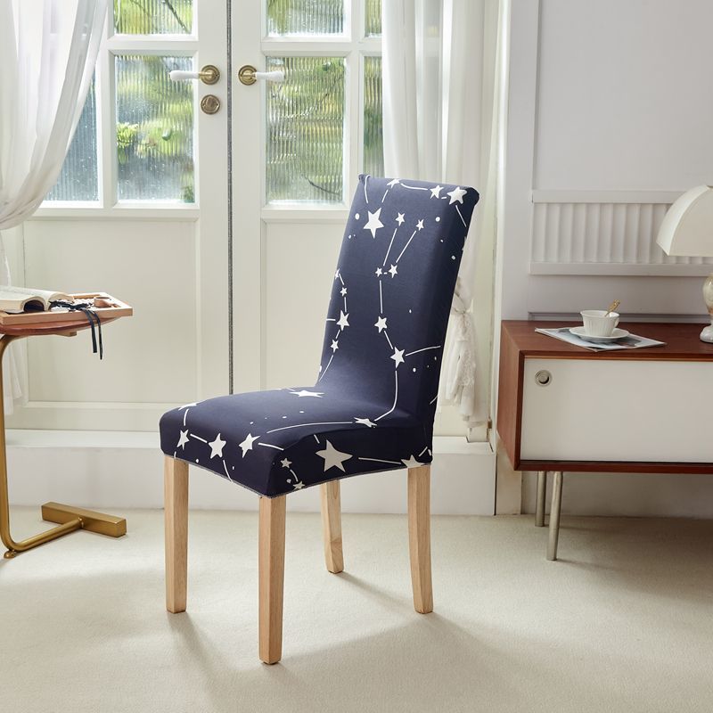Stoltrekk fire sesonger universal spisestuestoltrekk elastisk krakksett i ett stykke bord og stoltrekk ryggpute setepute