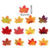 Set of 100 Artificial Maple Leaf Decorations Simulation Silk Fabric Maple Leaf for Home Wedding and Festive Displays