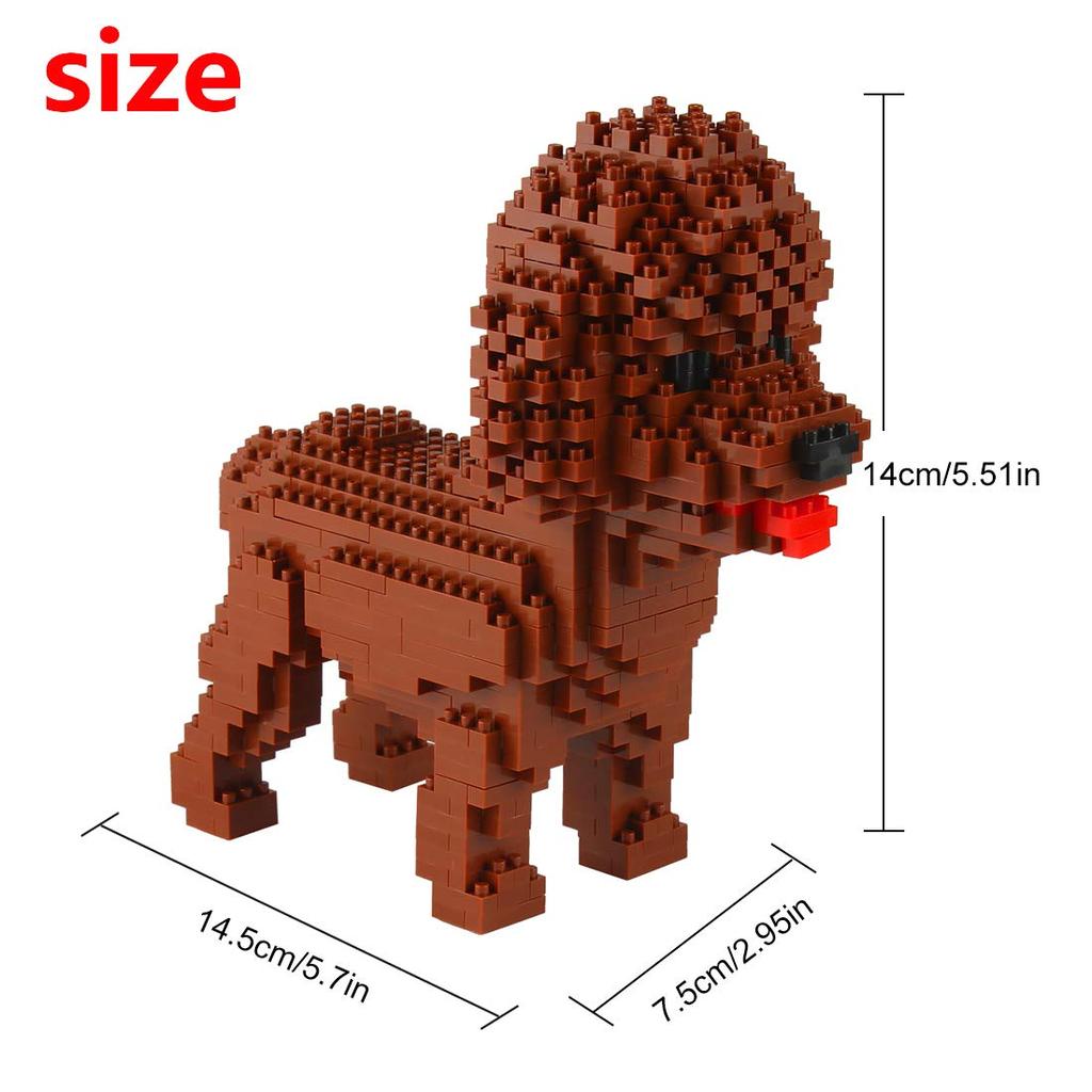 Andux Space Mini Bausteine, Bristol Bausteine, Sensorisches Spielzeug, Bausteine für Kinder ab 6 Jahren, Geburtstagsdekoration, KLJM-02 (Pudel 950 Teile)