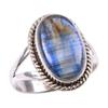 Natural Kyanite Gemstone Handmade 925 Solid Sterling Silver Gift Ring S.7 g0T40