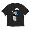 Work Stress Crying Cat Meme TShirt Work Is Coming Korean Funny Y2k Graphic Tee Casual Short Sleeve Shirt for Women Gift Tops