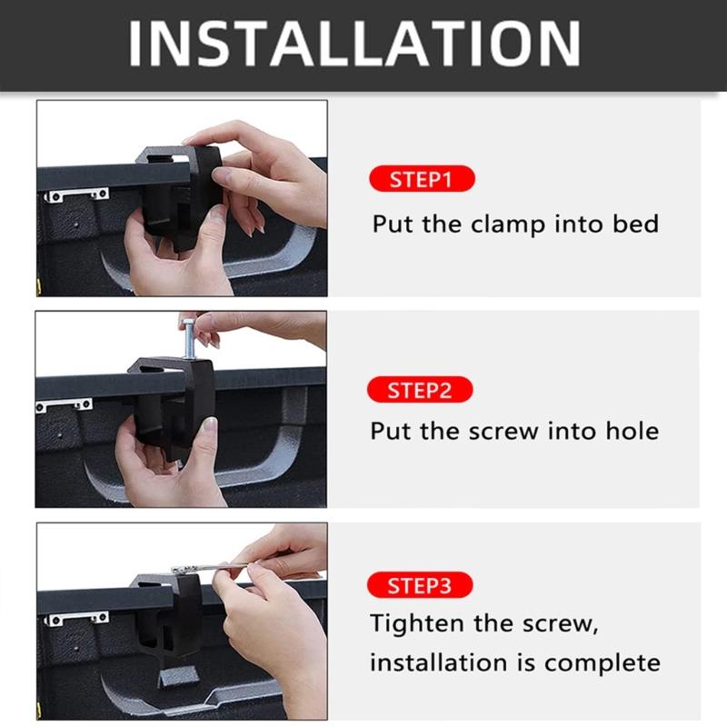 Secure Grip Truck Top Clamps campers House Holding Clamps Truck Caps Locking Clamps Upgrades for Outdoor Enthusiasts