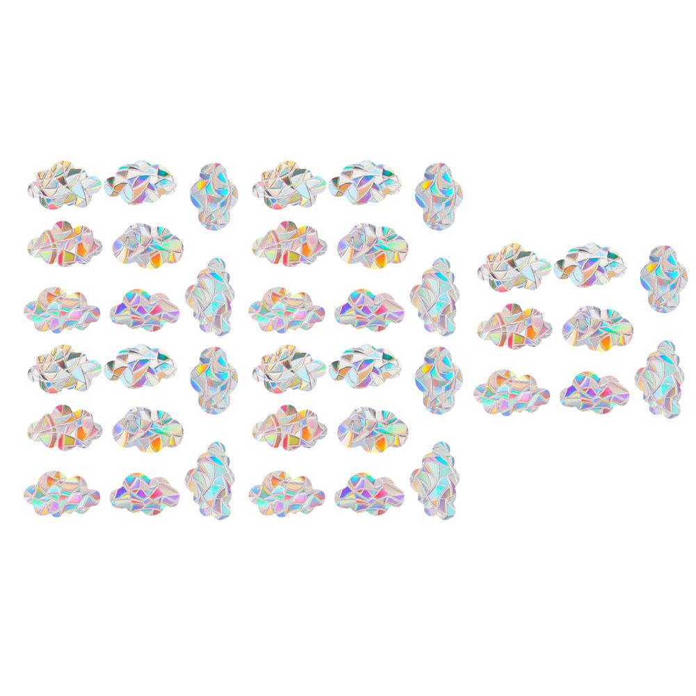 Cloud Designs 3D Window Clings Captivating Sunlight Display Hassle-Free Installation Innovative Static Adhesion