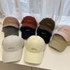 New Small Letter Embroidered Baseball Caps for Men and Women Can Wear Casual and Versatile Big Head Circumference and Small Peaked Caps