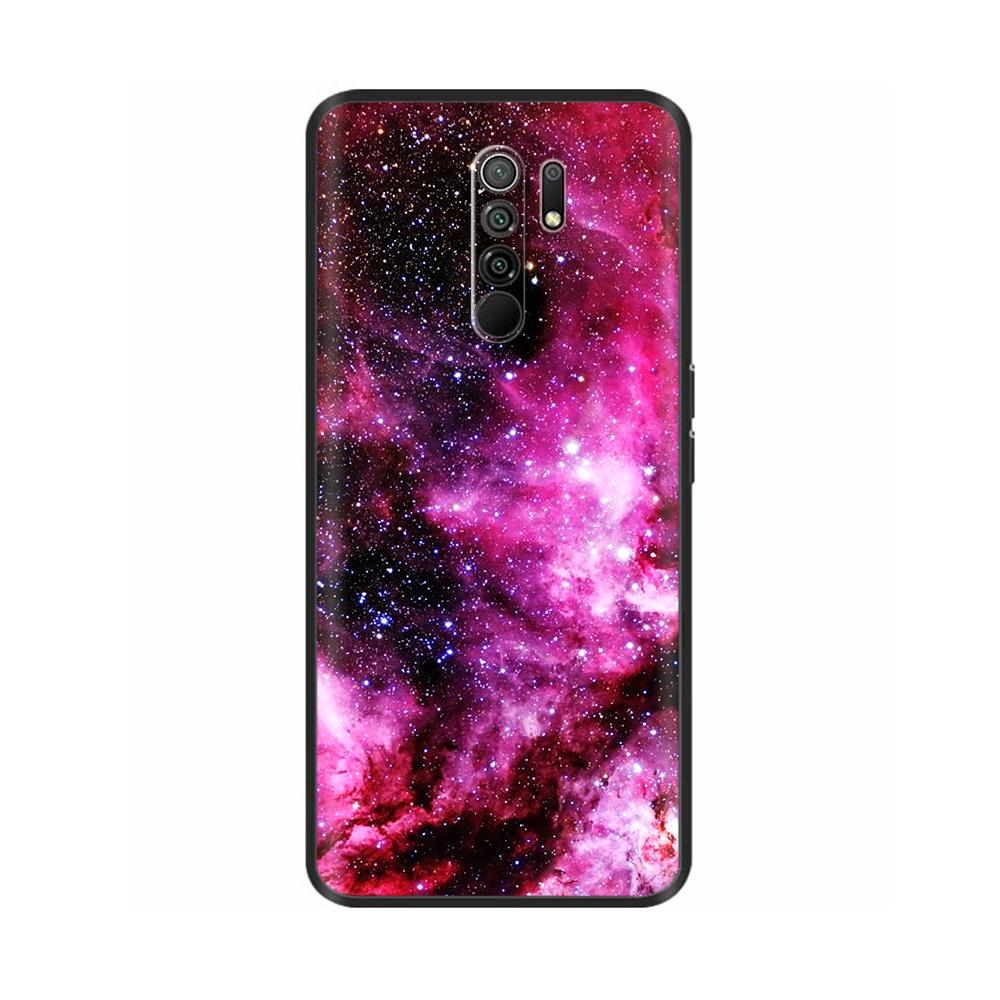 Silicon Case for Xiaomi Redmi 9 Redmi9 Case Back Cover Coque Funda Shell Soft Black TPU Cute Cartoon Phone Bag Bumper Protective