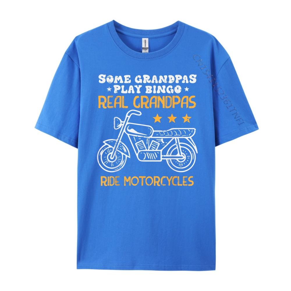 Some Grandpas Play Bingo Real Ride Motorcycles Biker Gag Men Oversized T Shirt Couples Anime Camisetas Hombre Punk Style