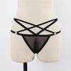 Women Bandage Sheer Thongs Underwear Elastic Straps Sexy Lace Panties Transparent G-string