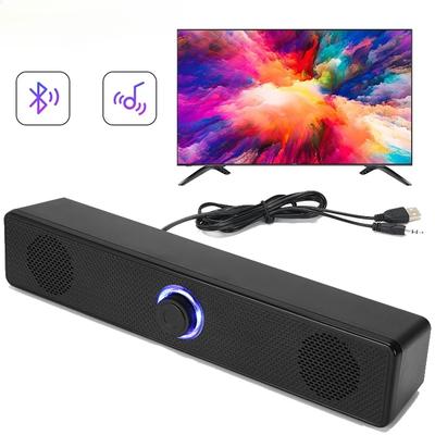 Pc Soundbar Wired Wireless Bluetooth Speaker Usb Powered Soundbar For Tv Pc Laptop Game Home Theater Surround Audio System New