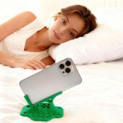 Side-Lying Mobile Phone Holder Anti-Slip Hands-Free Phone Stand Ergonomic Phone Cradle for Watching Videos