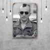 de niro taxi driver movie Retro Vintage Tin Sign Poster Decorative Plaque Metal Plate Wall Decor