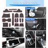SXCY for - Jeep Renegade Accessories  Renegade Door Slot Mats Cup Holder erts Liner Coasters Console erts Liner Waterproof Mats (red)