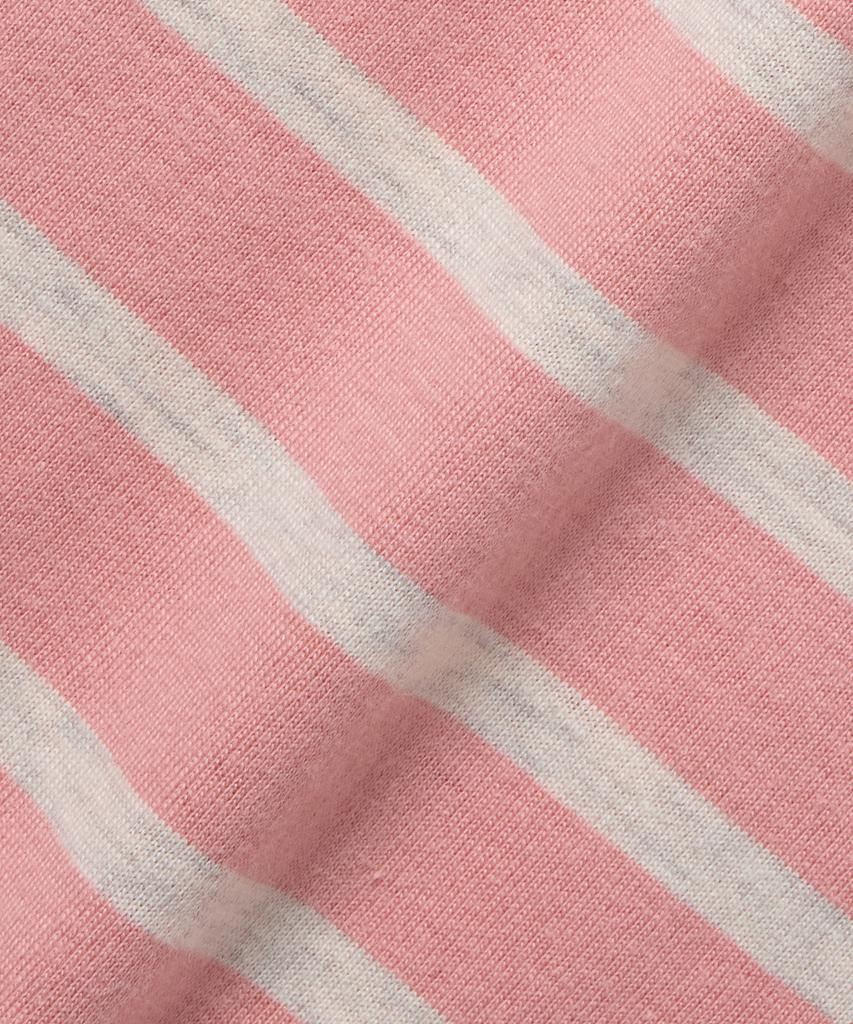 Camiseta Redonda de Algodón USPOLOASSN_Raya Rosa