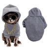 Dog Hoodie Pet Clothes Soft Fabric Easy On/Off Hooded Puppy Small Medium Dogs Cats Sweatshirt Pet Cold Weather Attire