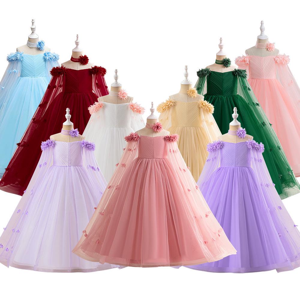 Children's Formal Evening & Flower Girl Dress for Piano, Wedding, or Princess Events