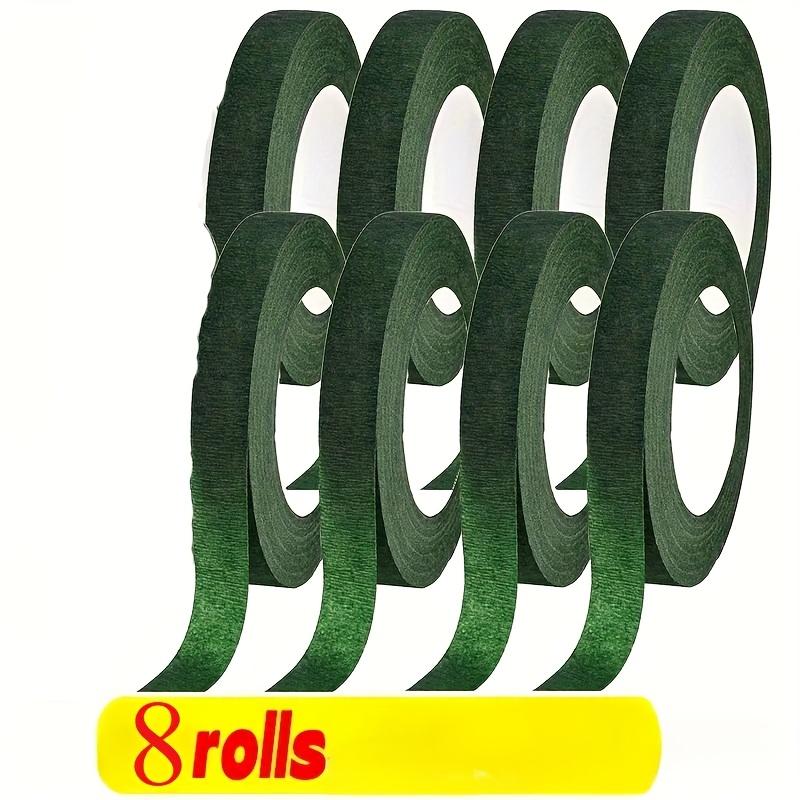 2/5/8 Rolls Green Bouquet Floral Tapes, Self-adhesive, for Wrapping Stamen, DIY Flowers Decor, with Floral Tape for Florist, Wedding Party Props