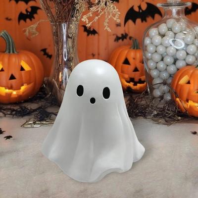 Yousheng Halloween Ghost Figurine Mini Cute Ghost Bat Heart Statue Resin Tabletop Ornaments for Home Office Desk Decor