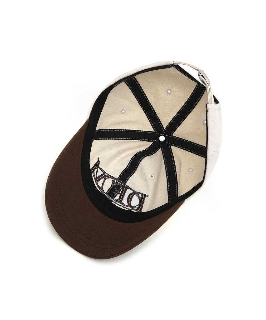Donpogesmi Dfm Two-Tone Short-Brimmed Brown Ball Cap