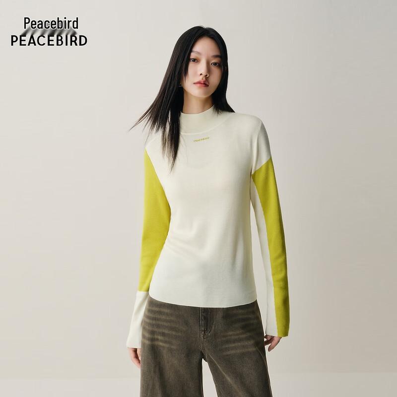 Peacebird A3EEF4254 Semi-High Neck Knit Sweater S